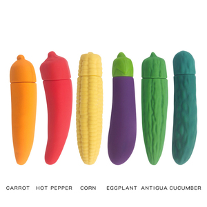 Realistische Silikon Obst Gemüse <span class=keywords><strong>Dildo</strong></span> Vibrator für Frauen AV Wand Massage gerät Masturbation Mini Vibration Aubergine Sexy Vibrator - Product Image 2