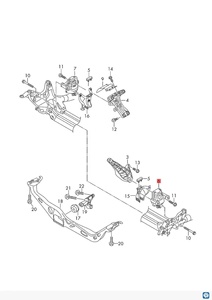 Soportes de Motor de Goma para Automóviles, Repuestos 8R0 <span class=keywords><strong>199</strong></span> 381C 8R0199381E 8R0199381AK para Audi A4 A5 Q5 - Product Image 2