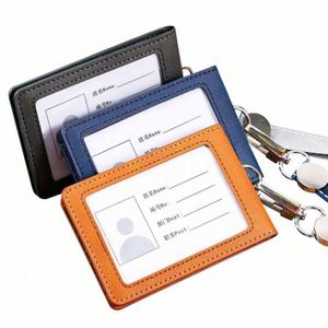 Porta Tarjetas de Visita, Porta Credenciales de Trabajo, de Cuero PU, con Logotipo Personalizado, Estilo Moderno, 3 Tamaños, con Cordón, Porta Identificación - Product Image 5