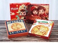Boîte à pizza personnalisée, seau à popcorn, pailles en papier, emballage alimentaire biodégradable, vente en gros, conteneur à emporter écologique, OEM ODM