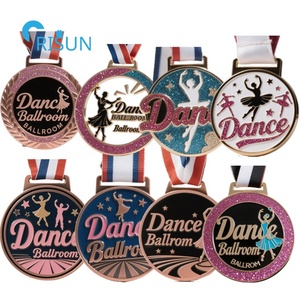 Ballerine personnalisée en usine <span class=keywords><strong>duo</strong></span> danse salle <span class=keywords><strong>de</strong></span> bal salle <span class=keywords><strong>de</strong></span> bal médaille ruban médaillon personnalisé danse salle <span class=keywords><strong>de</strong></span> bal médailles - Product Image 1