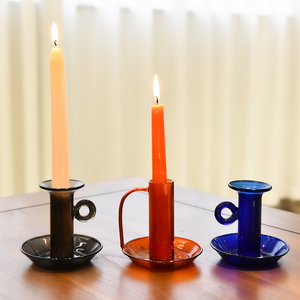 Thiết Kế Cổ Màu Thủy Tinh Nến Taper Người Giữ Ngọn Nến Với Chịu Nhiệt Xử Lý Cho Đám Cưới Sinh Nhật Phòng Trang Trí Nội Thất - Product Image 2