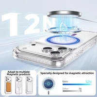 Étui Magnétique de Luxe pour iPhone 18 17 Pro Max, Aimant N52 Puissant, Compatible Charge Sans Fil, Protection Transparente Antichoc