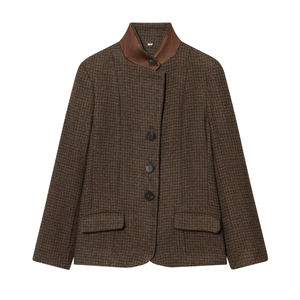 เสื้อเบลเซอร์ผู้หญิงคุณภาพสูง ทรงเข้ารูป คอจีน กระดุมแถวเดียว แขนยาว น้ำหนักเบา ระบายอากาศได้ดี ผลิตในประเทศปากีสถาน - Product Image 1