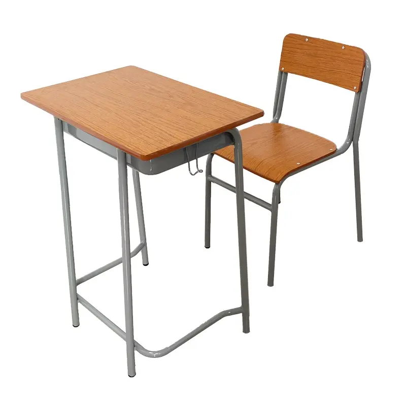 Juego de mesa y sillas apilables para estudiantes, fabricantes de muebles de escuela primaria, mesa de estudiante de mar individual, modernos