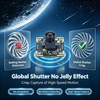 Module de caméra USB 5MP 2K 50FPS, obturateur global, exposition automatique couleur, déclencheur externe pour PC