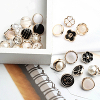 Kancing Plastik Berbentuk Batu Rhinestone Bulat untuk Kemeja Jahitan Tangan, Kancing untuk Mantel Wanita, Gaun, Manset, Gesper Dekoratif
