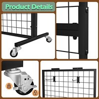Présentoir en métal grillagé pour magasin de détail, idéal pour jouets, coques de téléphone, chargeurs, accessoires et produits de collation – Expédition depuis l'entrepôt américain
