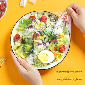 Lot de 100 Couvercles Alimentaires Élastiques Jetables Réutilisables pour Plats et Bols de <span class=keywords><strong>Cuisine</strong></span> - Product Image 2