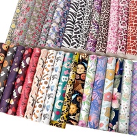 1MM Custom Pattern Digital 3D Printing Faux Leather Fabric Rolls PVC Synthetic Artificial Printed Leather for Bags Luggage
