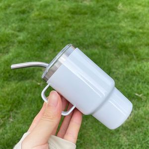 Stainless Steel 3Oz Tumbler Blank Sublimation <b>Double</b> <b>Walled</b> Shot Glass <b>Mug</b> Cups With Handle Lids - Product Image 4
