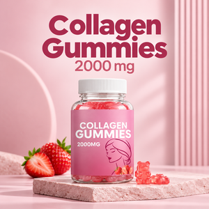 Bonbons gélifiés au collagène 2000mg à la fraise, complément alimentaire, formule personnalisée, usine OEM ODM - Product Image 4