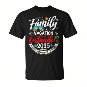T-shirt assorti pour les vacances en famille à Orlando 2025, chemise de voyage estivale - Product Image 2