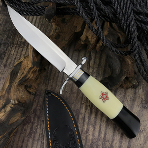 Cuchillo Táctico de Supervivencia de Alta Calidad con Clip para Funda, Hoja Recta de Acero Inoxidable, Mango de Resina, para Caza, OEM, DIY 1 - Product Image 5