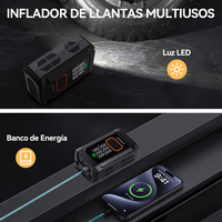 Nouveau gonfleur de pneu de voiture sans fil portable pour pneus de vélo de voiture et de moto facile à utiliser et à transporter