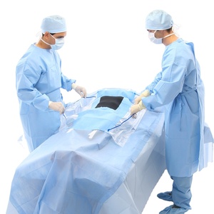 Paquetes y paños quirúrgicos cardiovasculares Fuzelong Kit quirúrgico estéril no tejido desechable - Product Image 1