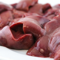 Foie de poulet congelé Halal en gros, foie de poulet congelé IQF en vrac pour l'exportation, entrailles de volaille nettoyées