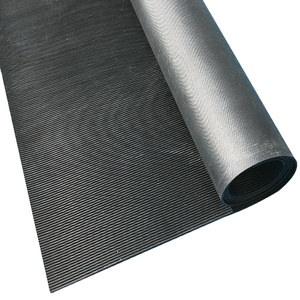 Hot Bán Chất Lượng Tốt 3 ~ 8Mm Dày Màu Đen Đỏ Màu Xanh Lá Cây Không Trượt Không Thấm Nước Tốt Sườn Sóng Thảm Sàn Cao Su Tấm Cuộn - Product Image 1