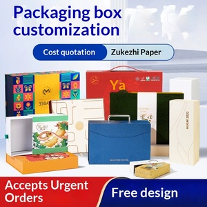 Cajas de Regalo Personalizadas, Cajas de Regalo Creativas de Colores, Cajas de Cartulina Blanca con Doble Ranura, Impresión de Logotipo en Pequeños Lotes - Product Image 4