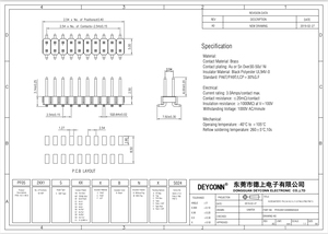 Hàng duy nhất 2.54mm Pitch 2.5mm Chiều cao nhựa 2P-40P SMT <span class=keywords><strong>pin</strong></span> tiêu đề kết nối góc bên phải nhúng kết nối phụ kiện - Product Image 4