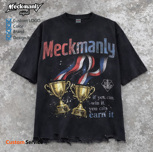 เสื้อผ้าบุรุษไซส์ใหญ่แบบปรับแต่งได้ตามสไตล์ยุโรปและอเมริกา พร้อมลวดลายขนาดใหญ่ที่ออกแบบเฉพาะ - Product Image 2