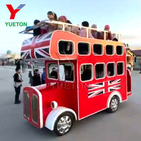 Mini-bus touristique électrique à deux étages de type London Bus du parc à thème Zhengzhou Yueton