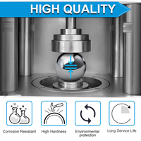 Billes en acier inoxydable, approvisionnement direct d'usine, 316L AISI, qualité alimentaire, antirouille, 14 mm-18 mm, pour le broyage du chocolat