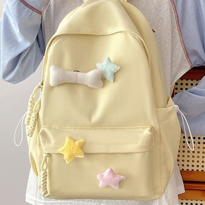 Japanese Style Backpack For Girls 14 In Water Resistant School Education Preppy Cute Star Animal Pattern - Product Image 3