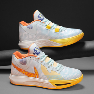 Mens <strong>Basketball</strong> <strong>Shoes</strong> Breathable Mesh Upper Anti Slip Rubber Sole Lightweight Trendy Fashion Sports Sneakers - Product Image 4