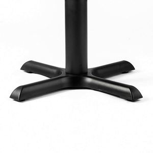 Base de Mesa de Comedor de Metal WEKIS, Altura Ajustable, Recubrimiento en Polvo Negro, para Cubierta de Vidrio, Uso en Hoteles - Product Image 3