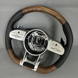 Volante de madera personalizado y ensamblado a medida para <span class=keywords><strong>Mercedes</strong></span> Benz GLC 43 <span class=keywords><strong>GLS</strong></span> <span class=keywords><strong>600</strong></span> GLE 43 GLE53 GLE 63 - Product Image 1