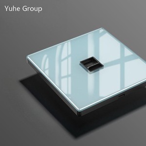 Puerto universal para computadora, adaptador de módulo RJ45, panel de vidrio, toma de interfaz CAT5E, cable Ethernet + toma de pared para TV - Product Image 2