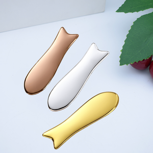 Strumento per Massaggio Gua Sha in Acciaio Inossidabile con Forma Unica, Foglio di Sicurezza per la Mano, Pietra Gua Sha per Pesca - Product Image 1