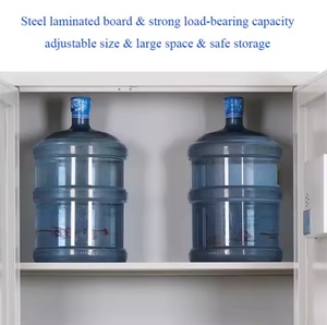 Armoire d'angle en acier inoxydable, casier métallique gain de place pour petites pièces ou hôpitaux, pour le rangement des vêtements - Product Image 5