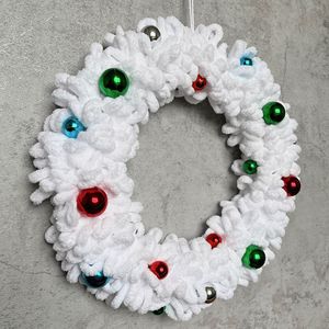 Guirlandes de pompons de Noël modernes, écologiques, faites à la main, décorations et supports de <span class=keywords><strong>porte</strong></span> d'extérieur - Product Image 6