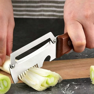 3-in-1 Multi-Function Stainless Steel Peeler Wooden Handle Manual Heavy-Duty Reusable Fruit Vegetable Tool Potato Scraper Bottle - Product Image 2