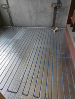 Panneau de chauffage par le sol rainuré en aluminium XPS de 4*6 pieds, 0,05 mm d'épaisseur, pour chauffage à sec