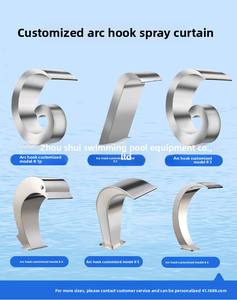 Buse à arc en acier inoxydable 304 pour <span class=keywords><strong>piscine</strong></span> et spa, équipement d'hydrothérapie avec cascade, <span class=keywords><strong>rideau</strong></span> d'eau et jets d'impact - Product Image 6