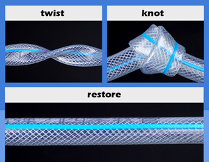 Tuyau en <span class=keywords><strong>PVC</strong></span> à revêtement imitation peau de serpent, renforcé de fibres, maillé épaissi, résistant à la pression, flexible, résistant aux UV, pour irrigation - Product Image 5