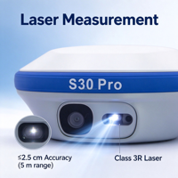 Receiver GNSS RTK Laser STONEX S30 Pro Konstelasi Frekuensi Penuh IMU Tilt Survey Laser Staking Out untuk Survei Teknik