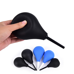 Vibrador de silicona en forma de <span class=keywords><strong>pera</strong></span> para el cuidado personal de las mujeres, productos vaginales, duchas anales, enema, limpieza, higiene, herramienta sexual - Product Image 1