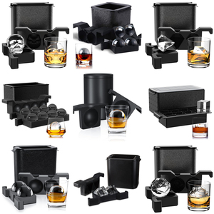 แม่พิมพ์ทำน้ำแข็งก้อนใสละลายช้าทำจากคริสตัลใสแบบไร้สาร BPA แม่พิมพ์สำหรับทำวิสกี้ค็อกเทลบูร์บอง - Product Image 6