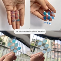 Patchs anti-acné holographiques mignons en forme d'étoile, autocollants brillants arc-en-ciel en hydrocolloïde pour le visage