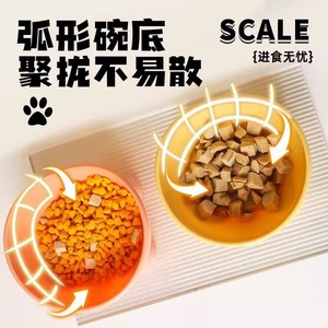 Pet Bowls Macaron Colors <b>Elephant</b> Leg Design Anti Tipping Non Slip Elevated Feeding Bowl For Cat Food Grade Plastic - Product Image 5