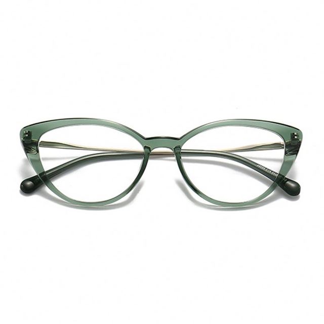 ZOWIN Model 20928 Cat Eye Metal Frame Eyeglasses Frames Ready Stock Eyeglasses Customized logo Over-sized Vintage Optical Frame