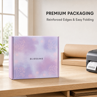 Boîte à parfum rigide en papier kraft recyclable et robuste avec finition mate, impression personnalisée de luxe pour faux cils et parfums