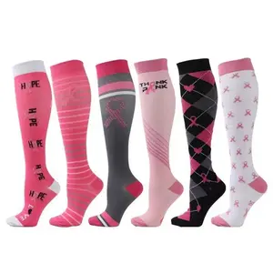 Pressure Socks Medical Publicity AIDS Breast Cancer Socks Pink Stockings