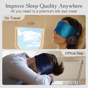 Somotor 2025 nuova maschera per occhi <span class=keywords><strong>in</strong></span> <span class=keywords><strong>seta</strong></span> da viaggio con Logo personalizzato - Product Image 3