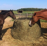 Filet à foin enveloppant pour balles rondes, mangeoire suspendue pour chevaux