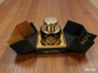 Boîtes cadeaux personnalisées pour bougies de luxe, design de logo personnalisé, ruban, fermeture magnétique, matériaux recyclés écologiques